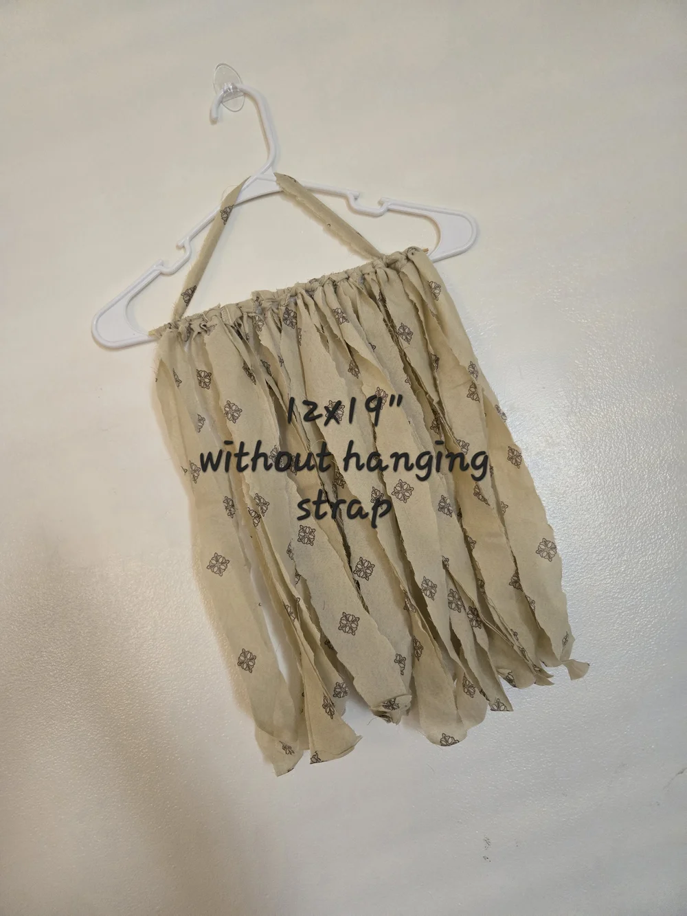 4/$15 Boho Beige Tassel Wall Hanging - Neutral Textile Decor